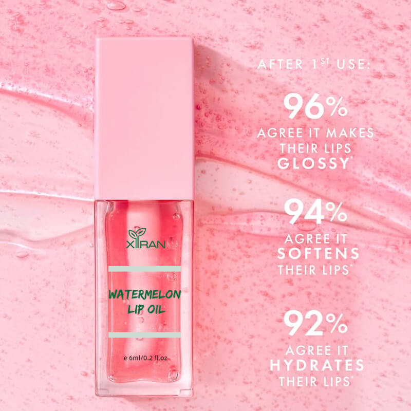 private label vegan lip oil with vitamin e and coconut oil hydrating watermelon lip oil